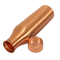 Kuber Industries Copper Plain & Leak Proof Water Bottle For Home, office, Traveling. 1 Ltr (Brown)
