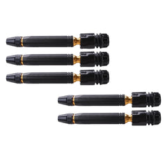 Kuber Industries Nozzle For Water Pipe|Comfortable Grip|Multiple Spray Modes|Brass Nozzle Water Spray Gun For �� Water Pipe|Ideal Pipe Nozzle For Car Wash,Gardening,& Other Uses|Black (Pack Of 5)