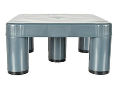 Kuber Industries Large Multipurposes Square Plastic Seating Stool/Patla (Grey)