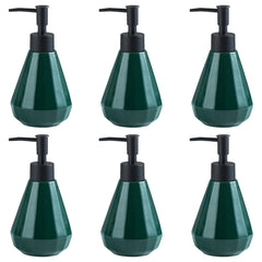 Kuber Industries Liquid Soap Dispenser | Handwash Soap Dispenser | Soap Dispenser for Wash Basin | Shampoo Dispenser Bottle | Bathroom Dispenser Bottle | ZX060GN | Pack of 6 | 250 ml | Green