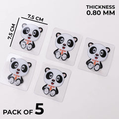 Urbane Home Hooks for Wall|Superior Quality ABS|Durable & Rust-Proof|Easy to Install Self Adhesive Hook|Wall Hooks for Doors & Closets|KR-14|Pack of 5|Transparent
