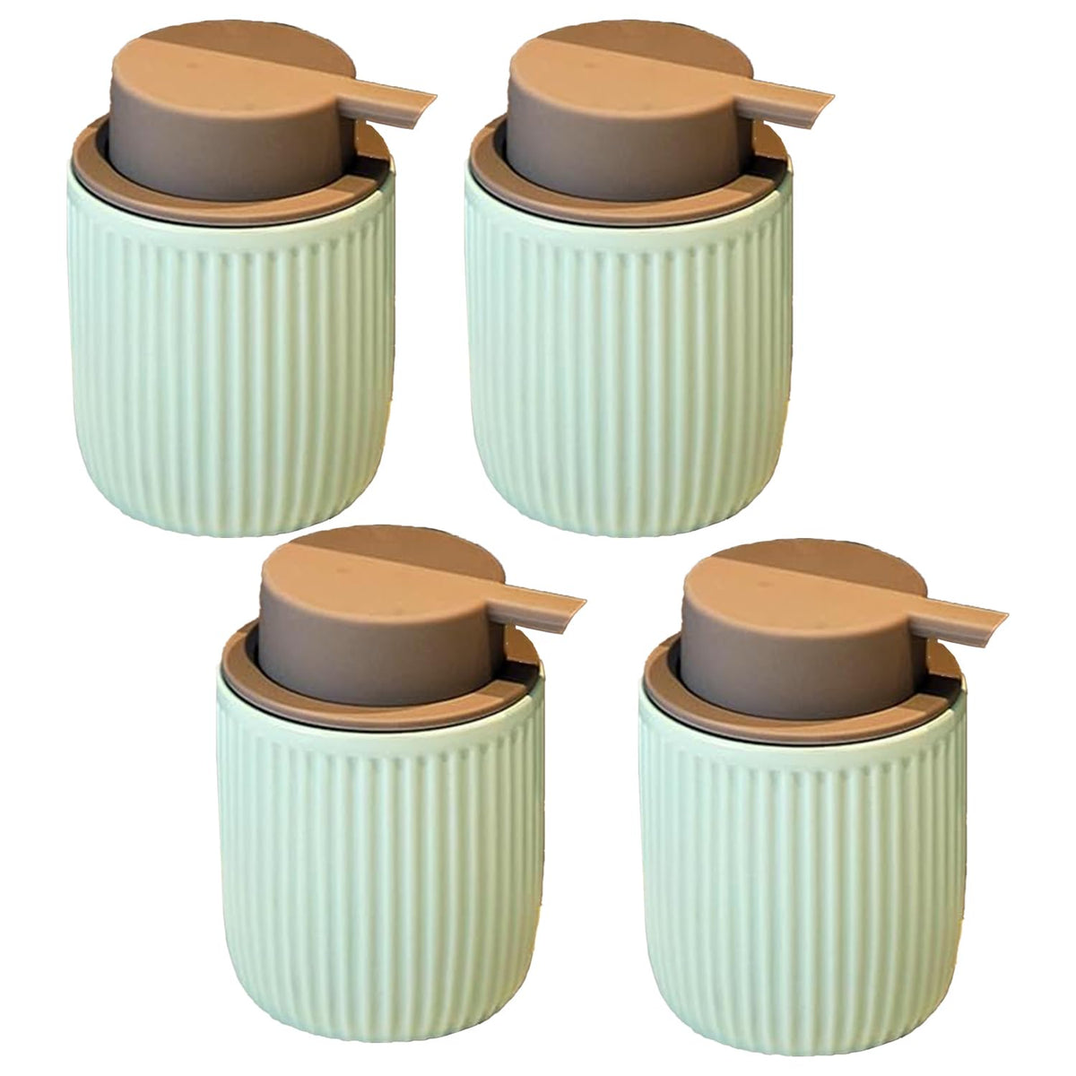 Kuber Industries Liquid Soap Dispenser | Handwash Soap Dispenser | Soap Dispenser for Wash Basin | Shampoo Dispenser Bottle | Bathroom Dispenser Bottle | Pack of 4 | JY00162BU | 320 ml | Blue