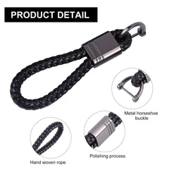 Kuber Industries Keychain/Keyring/Key Tag|Car Key Clip, Key Holder, Key Organizer|Pack of 6| (Black)