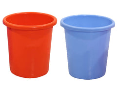 Kuber Industries 2 Piece Plastic Portable Waste Bin Set (DUSTIN07)