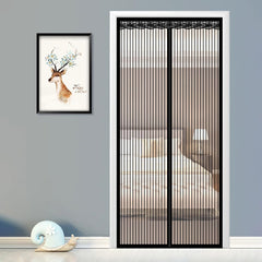 Urbane Home Magnetic Auto Closing Insect For All Door Types|Black