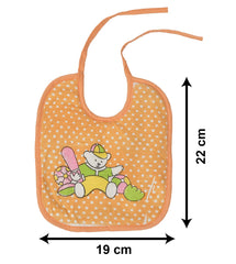 Heart Home Baby Cotton Apron Bibs-Pack of 2 (Orange)-HS43HEARTH25519