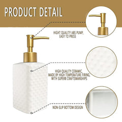 Heart Home Liquid Soap Dispenser | Handwash Soap Dispenser | Soap Dispenser for Wash Basin | Shampoo Dispenser Bottle | Bathroom Dispenser Bottle | 360 ML | White