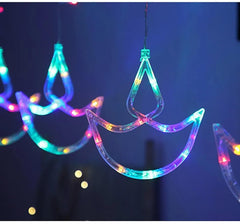 Heart Home LED String Light | 5 Big & 5 Small Diya LED String Lights | Light for Christmas | Light for Weddings | Star Light | Lights for Home Decoration | Multi