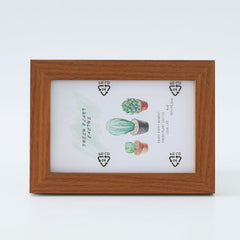 Kuber Industries Photo Frame For Home Décor|Use Horizontal & Vertical|Crystal Clear Glass|Perfect For Home, Office And Shop "11.6x16.7CM"-Pack of 2 (Brown)