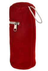 Kuber Industries Cartoon Printed Soft Velvet Stretchable Baby Feeding Bottle Cover With Easy to Hold Strap, Pack of 3 (Red)