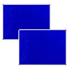 Kuber Industries- Pin-Up Board- 1.5 x 2 Feet-Pack of 2 (Blue)