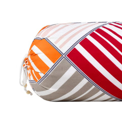 Kuber Industries Cotton Bolster Cover|Soft Bolster Pillow Cover for Bedroom, Living Room|Bolster Cover Set of 2|(Magenta & Grey)