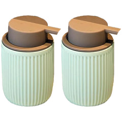 Kuber Industries Liquid Soap Dispenser | Handwash Soap Dispenser | Soap Dispenser for Wash Basin | Shampoo Dispenser Bottle | Bathroom Dispenser Bottle | Pack of 2 | JY00162BU | 320 ml | Blue