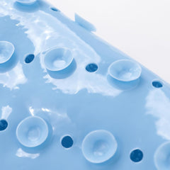 Kuber Industries Bath Mat | PVC Bathroom Mat | Shower Bath Mat | Floor Tub Mat | Foot Massager Mat | Anti-Skid Shower Bathroom Mat | B-02B |Pack of 6| Light Blue