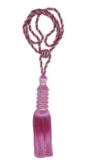 Kuber Industries Polyester 12 Pieces Curtain Tie Back Tassel Set (Pink) -CTKTC12854, Standard (CTKTC012854)