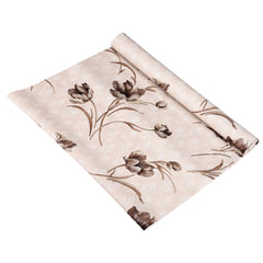 Heart Home Shelf Liner | Kitchen Cabinet Shelf Protector | Kitchen Liners for Cabinets and Drawers | Drawer Liner Mat | Flower Shelf Liner Roll | Cabinet Mat | 3 MTR | Brown