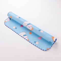 Kuber Industries Baby Waterproof matBed Protecter 50 x 70 CM-Pack of 2 (Blue)