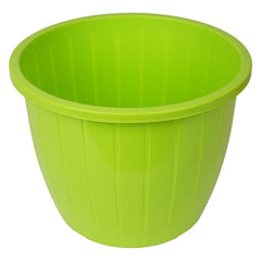 Kuber Industries Flower Pot | Flower Pots for Indoor & Outdoor | Plastic Pot for Gardening | Planter for Flower | Balcony Flower Pot with Drain Holes | Duro Flower Pot | 8 Inch | Pack of 6 | Multi