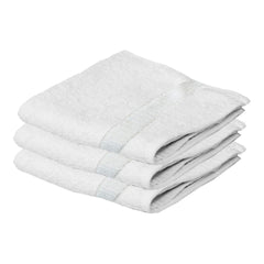 Kuber Industries Cotton 400 GSM Face Towel Set 14x21 White, 3 Pieces -CTKTC8599, Standard (CTKTC08599)