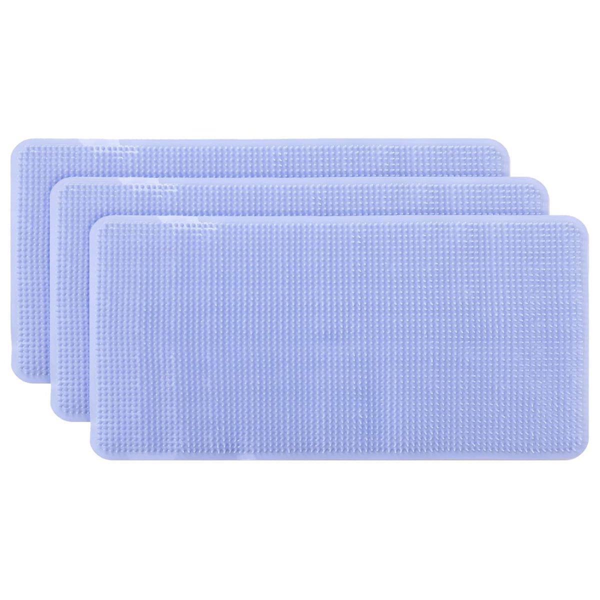 Kuber Industries Bath Mat | PVC Bathroom Mat | Shower Bath Mat | Floor Tub Mat | Bathroom Mud Mat | Anti-Skid Shower Bathroom Mat | L-YSD-C |Pack of 3|Sky Blue