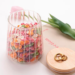 Heart Home Borosilicate Glass Jar with Bamboo Lid | Kitchen Organizer Items & Storage | Multi-utility, Leakproof, Airtight Storage Jar for Cookies, Snacks, Tea, Coffee, Sugar | Set of 2 (750ml)