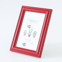 Kuber Industries Photo Frame For Home Décor|Use Horizontal & Vertical|Crystal Clear Glass|Perfect For Home, Office And Shop "11.6x16.7CM"-Pack of 6 (Red)