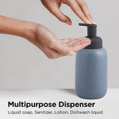 Kuber Industries Liquid Soap Dispenser | Handwash Soap Dispenser | Soap Dispenser for Wash Basin| Bathroom Dispenser Bottle | 12 Piece | Pack of 4 | 400 ml | JY00012 | Black