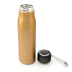 Kuber Industries Pack of 6 Vacuum Insulated Water Bottle | Stainless Steel Water Bottle | Hot & Cold Water Bottle | Leakproof, BPA Free, Rustproof | 550 ML | Brown