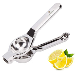 Kuber Industries 2 in 1 Stainless Steel Lemon Citrus Squeezer with Bottle Opener Best for Home Kitchen (Set of 2,Silver)-KUBKMART11438