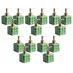 Kuber Industries Liquid Soap Dispenser | Handwash Soap Dispenser | Soap Dispenser for Wash Basin| Bathroom Dispenser Bottle | 15 Piece | Pack of 5 | ZX043GN | 220 ml | Green