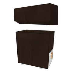 Heart Home Split AC Cover | PVC Plain AC Cover | Outdoor Condenser AC Cover | AC Cover for Indoor & Outdoor | AC Cover for Dust Protection | 1.5 Ton Ac Cover | Brown