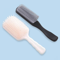 Kuber Industries Hair Brush with Strong & Flexible Bristles|Pain-Free Detangling|Hairbrush Set for All Hair Type|Hair Styling Brush for Women & Men|Applicable for Blow-drying, Styling