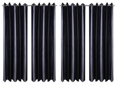 Kuber Industries Polyester 6 Pieces 7 Feet Eyelet Door Curtain (Purple) -CTKTC29574