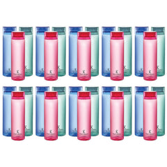 Kuber Industries BPA Free Plastic Water Bottles | Breakproof, Leakproof, Food Grade PET Bottles | Water Bottle for Kids & Adults | Plastic Bottle Set of 6 |Assorted (Pack of 5)