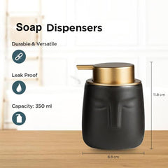 Kuber Industries Liquid Soap Dispenser | Handwash Soap Dispenser | Soap Dispenser for Wash Basin | Shampoo Dispenser Bottle | Bathroom Dispenser Bottle | Pack of 2 | ZX014PK | 350 ml | Pink