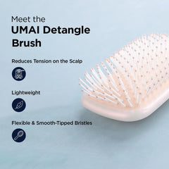 Kuber Industries Hair Brush | Bristles Brush | Hair Brush with Paddle | Detangles Hair Brush | Suitable For All Hair Types | Hair Brush Styling Hair | Pack of 5 | XH45BGE | Beige