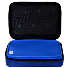 Heart Home Food/Microwave Safe Plastic Lunch Box Set with 2 Small Containers & Cover for School/Office (Red)-50HH01216