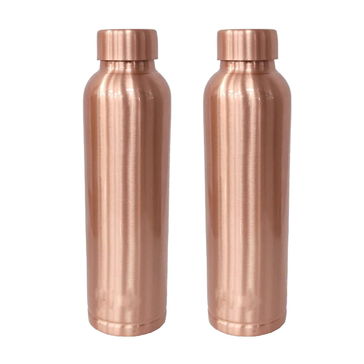Kuber Industries Copper Water Bottle | BPA Free, Non Toxic | Leakproof, Durable & Lightweight | with Added Health Benefits of Copper | Ergonomic Design & Easy to Clean | Black| 950 ml (Pack of 2)