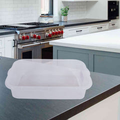 Heart Home Exel Storage Tray|Plastic Tray for Storage Organizer|Multipurpose Kitchen Tray|Big Storage Basket Tray|Pack of 2 (Transparent)