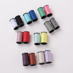 Kuber Industries Multifunctional Sewing Kit Set Of 43|Silai Machine Tools With Polyester Thread|Steel Secissors & Needles-Pack of 4 (Black)