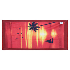 Heart Home Kids Bath Towel|Soft Cotton & Sides Stitched Baby Towel|Microfibered Super Absorbent Sunrise Pattern Towel for Infants,Toddler,55x26 Inch,Pack of 2 (Red)