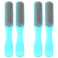 Kuber Industries Hair Brush | Flexible Bristles Brush | Hair Brush with Paddle | Straightens & Detangles Hair Brush | Suitable For All Hair Types | 4 Piece | C19-BLE-S | Small | Pack of 2 | Blue