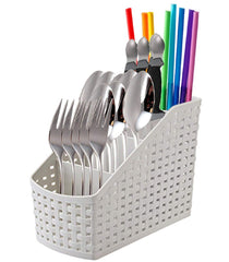 Heart Home 1 Piece Plastic Multipurpose Storage Basket for Bathroom, Kitchen, Office (Multi) - CTHH18773