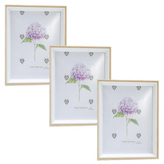 Kuber Industries Photo Frame For Home Décor|Use Horizontal & Vertical|Crystal Clear Glass|Perfect For Home, Office And Shop 16.7x21.8CM-Pack of 3 (Natural)