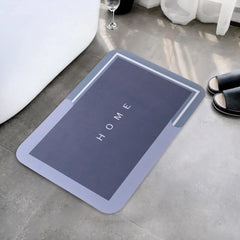 Homestic Bath Mat | PVC Bathroom Mat | Shower Bath Mat | Floor Tub Mat | Diatom Mud Mat | Anti-Skid Shower Bathroom Mat | CF-220806 | Light Gray