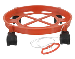 Kuber Industries 2 Pieces LPG Cylinder Trolley Easily Movable Stand with Wheels, Gas Cylinder Stands, Gas Cylinder Trolley (Blue & Red)-KUBMART11184