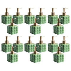 Kuber Industries Liquid Soap Dispenser | Handwash Soap Dispenser | Soap Dispenser for Wash Basin| Bathroom Dispenser Bottle | 18 Piece | Pack of 6 | ZX043GN | 220 ml | Green