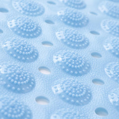 Kuber Industries Bath Mat | PVC Bathroom Mat | Shower Bath Mat | Floor Tub Mat | Bathroom Mud Mat | Anti-Skid Shower Bathroom Mat | M-YSD-35A |Pack of 4| Sky Blue