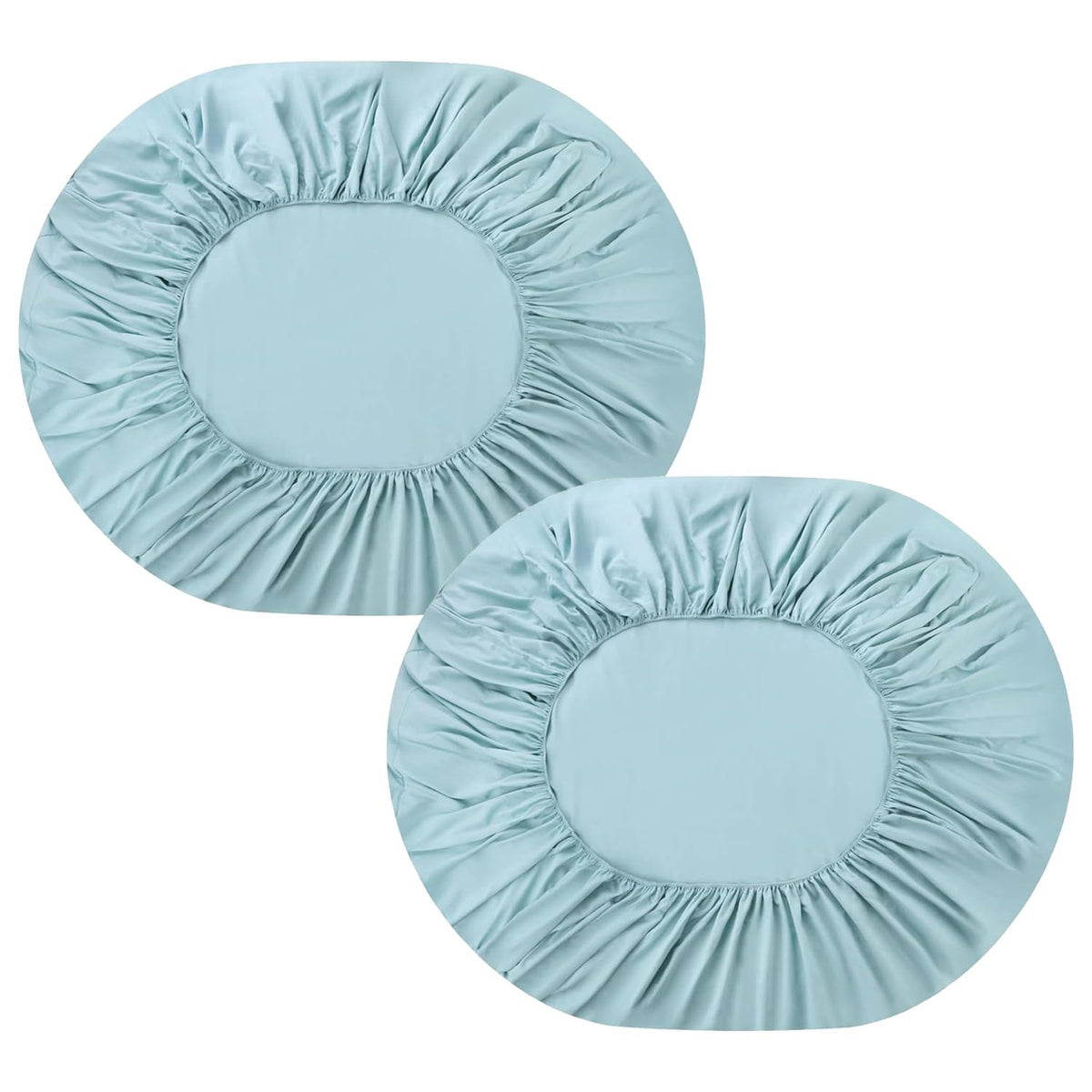 Kuber Industries Double Bed Mattress ProtectorBed Protecter with Elastic 150x200 CM-pack of 2 (Light Green)