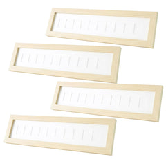 Kuber Industries Photo Frame For Home D?cor|Use Horizontal & Vertical|Crystal Clear Glass|Perfect For Home, Office And Shop "43x11.5CM"-Pack of 4 (Cream)